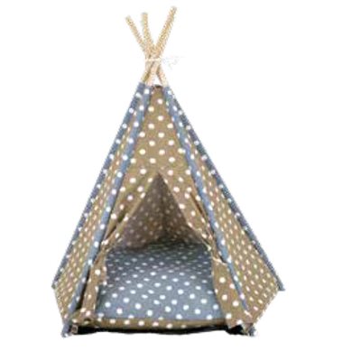 BUD'Z TENTE STYLE "TIPI" BLEU & SABLE 26 X 25