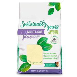 SUSTAINABLY YOURS LITIÈRE MULTI PLUS - 26 LBS